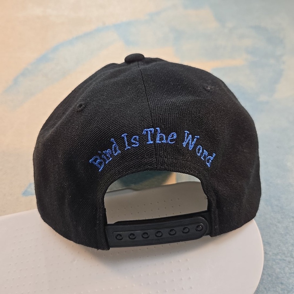 Bluejay The Bird Lids Black Snapback Cap Birds The Word Embroidery Baseball Hat - Picture 3 of 5